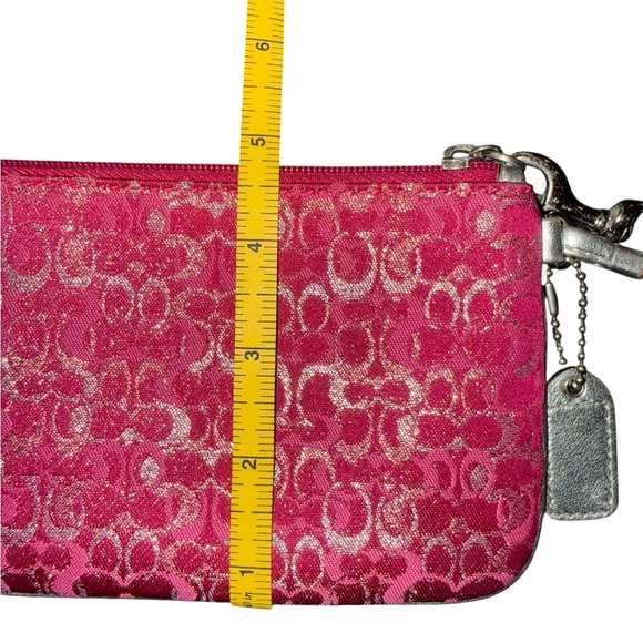 Coach Wristlet | Vintage 2005 | Hot Pink and Silver | Hang Tag Included - Picture 11 of 13